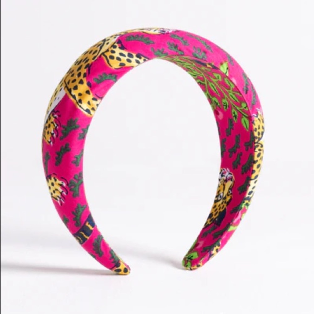 Print fresh pink headband